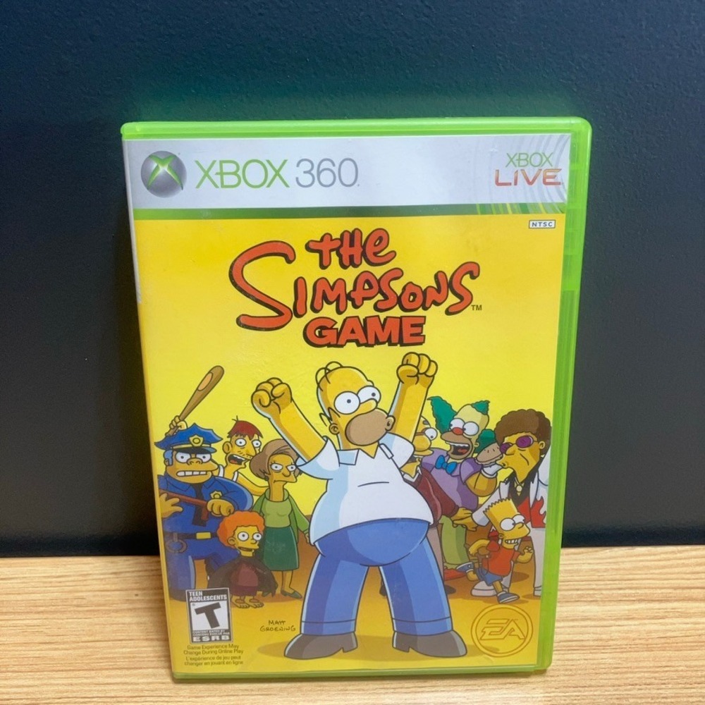 The Simpsons Game Xbox 360 EA Games CIB Complete with Manual 2007 Action Comedy - Picture 2 of 4